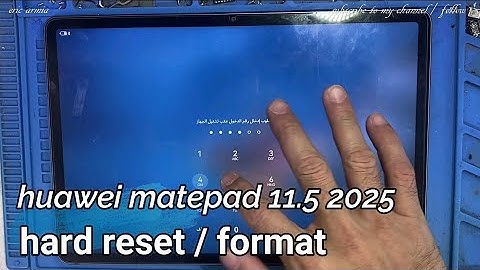 HUAWEI MATEPAD 11.5 2025 - (TXZ-W09) - HOW TO HARD RESET - FORMAT 