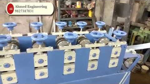 #AhmedEngineerngIndore #shuttermachine Rolling Shutter Machine 114mm Flat With Lining 9827387831