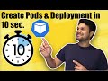 Create Kubernetes Pod & Deployment in Just 10 Seconds - Quick & Easy Tutorial! |TechWiseRahul
