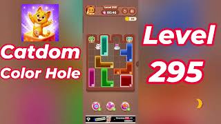Catdom Color Hole Level 295 Walkthrough [NEW UPDATE] 🐱🟣 | Relaxing Color Puzzle Game | Go Answer