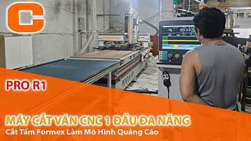 Máy Cắt Ván CNC 1 Đầu Cắt Tấm Formex Làm Mô Hình Quảng Cáo - PRO R1