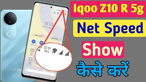 Iqoo z10r 5G net speed show/Iqoo z10r 5G me net speed kaise dekhe/network setting
