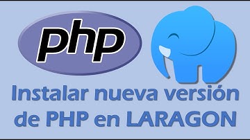 Actualizar php en Laragon