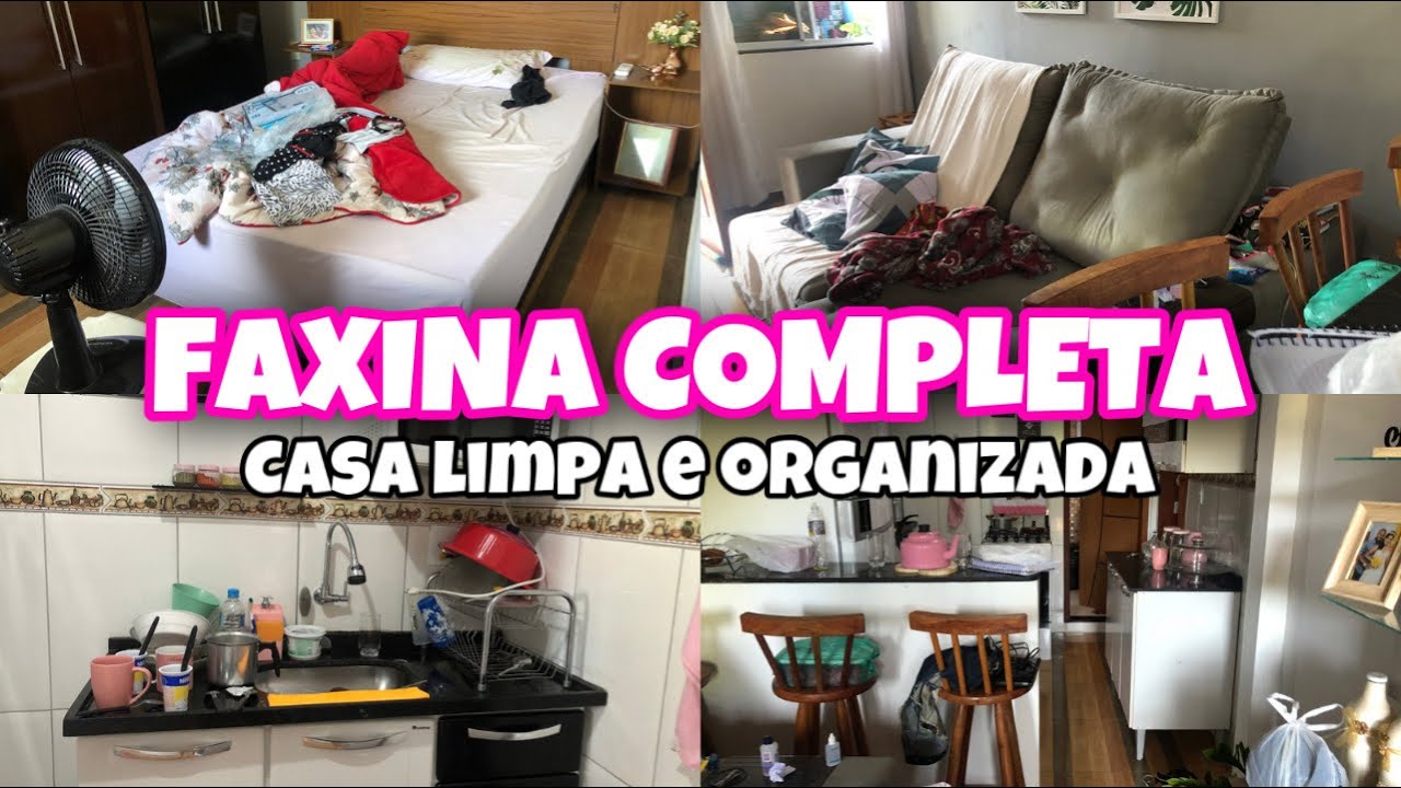 FAXINA COMPLETA E NARRADA NA CASA TODA/ casa limpa e organizada 😍