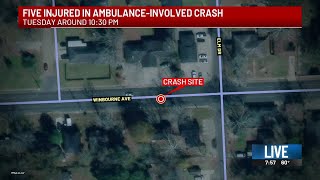 5 injured in crash involving ambulance
