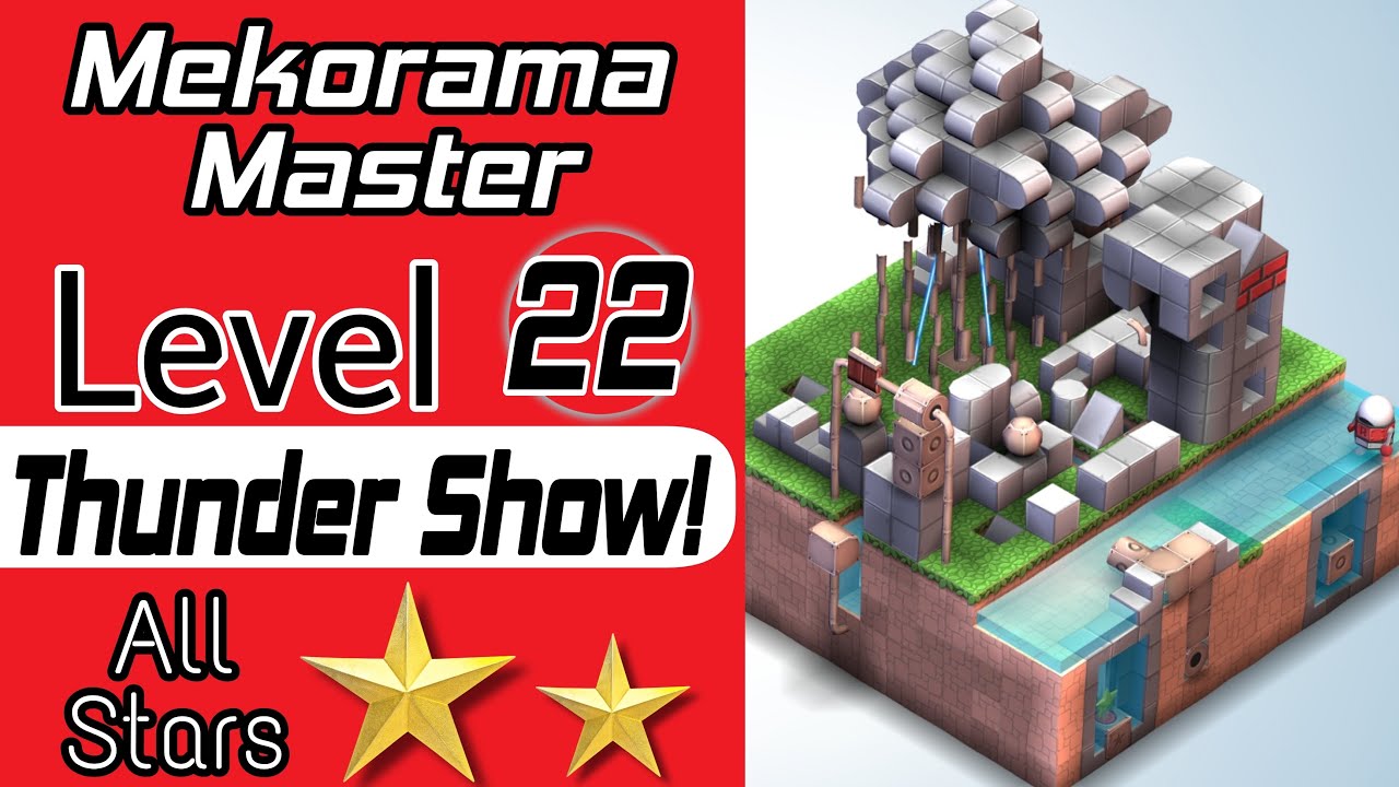 Mekorama - Thunder Show, Mekorama Master Level 22, mekorama gameplay, mekorama walkthrough, SiGog
