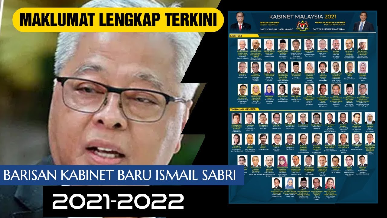 Nama kabinet baru senarai Terkini !!!