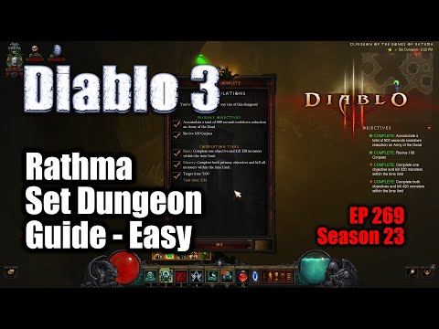 [Diablo 3] Necro Rathma Set Dungeon Guide Season 23+ (Very Easy)