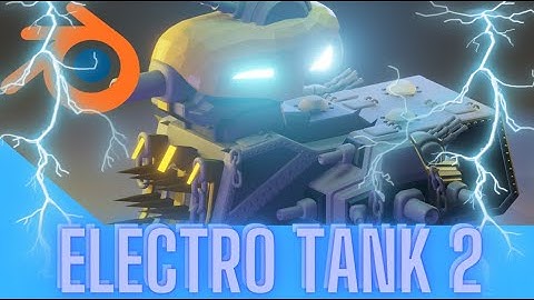 Electro tank 2 | Blender Speed Modelling
