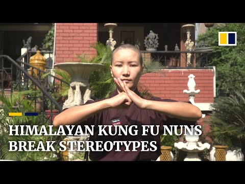 Himalayan nuns practise kung fu to break gender stereotypes