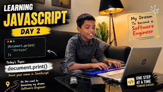 Day 2: Learning JavaScript | My Journey to Become a Software Engineer 
