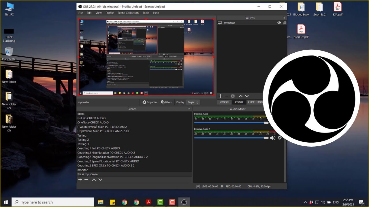 How to Record Your Computer Screen using OBS - YouTube