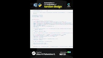 [𝗣𝘆𝘁𝗵𝗼𝗻 - 𝗘𝗧𝗔𝗕𝗦] Automation for Torsion Design Evaluation