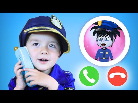 Baby Policeman Learns About FAKE Police Calls And Cardboard Prison Escape