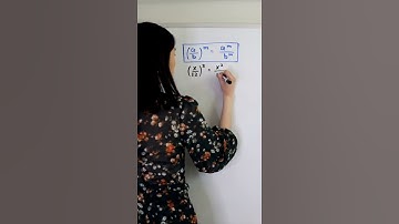 EXPONENT RULES - POWER OF A FRACTION #shorts #math #maths #mathematics