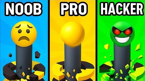 Stack Ball Noob vs Pro vs Hacker