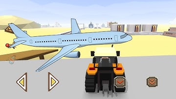 The new passenger plane has arrived at the airport - Blocky Farm & Racing Invest Android / Ios 4k
