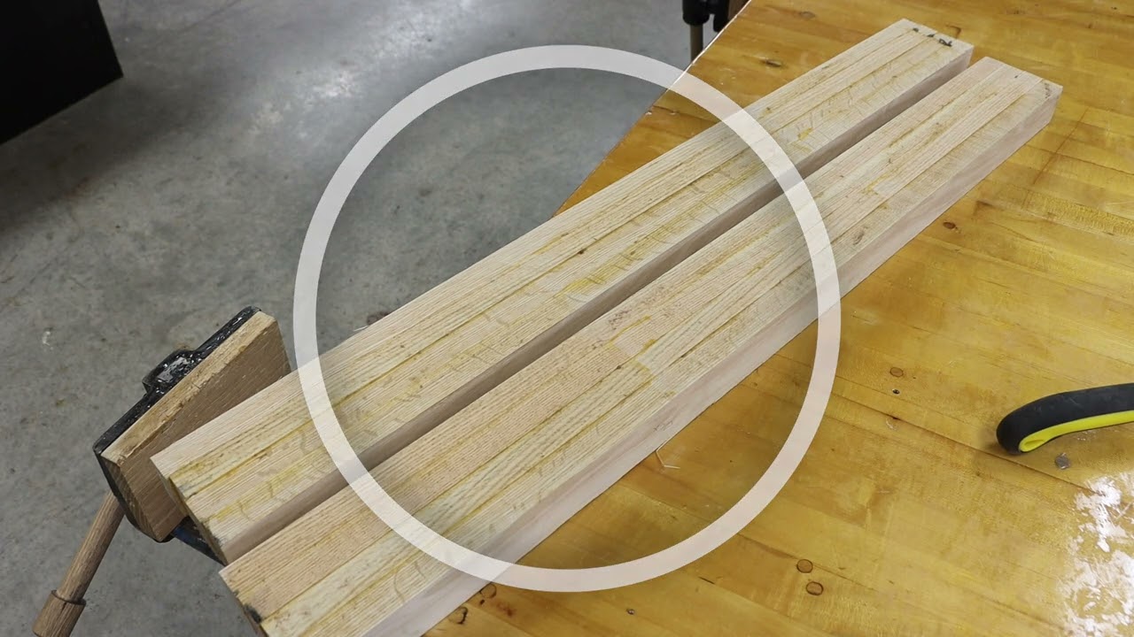 Step 2f - Unclamp - Indoor Bench Woodworking Project - Rear Legs