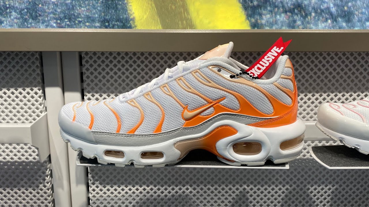 Nike Air Max Plus Tuned 1 Tn Womens (White/Crimson Punch/Atomic Orange) -  Latest Released For 2021 - YouTube