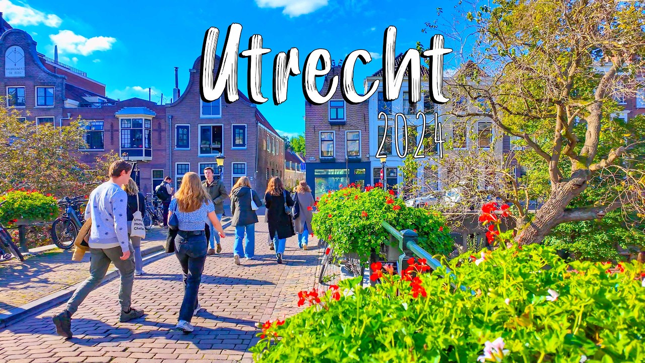 Utrecht Netherlands, walking tour 4k, Oct 5 2024, Netherlands