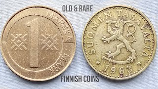 Old & Rare Finnish Penniä & markka Coins | Finland - Europe