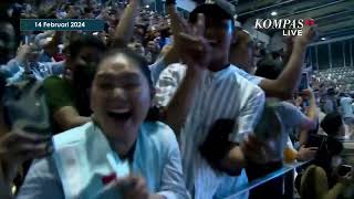 Prabowo Joget Gemoy Usai Sampaikan Pidato di Istora Senayan