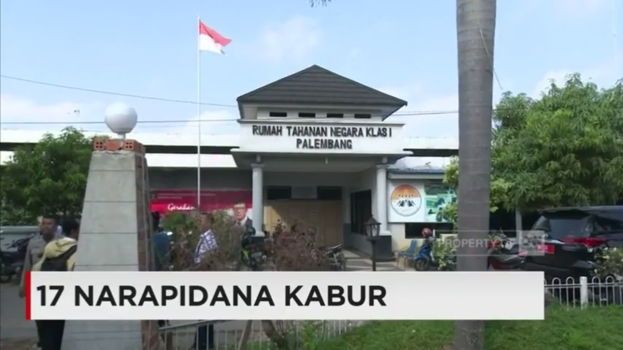 Napi Kabur Lagi... 17 Narapidana Rutan Kelas I Pakjo Palembang Kabur