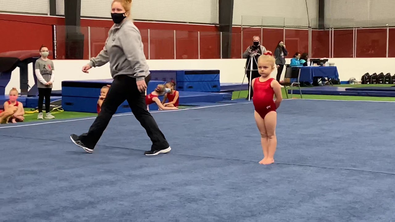 Inspirational Heartland Gymnastics coach and gymnast duo