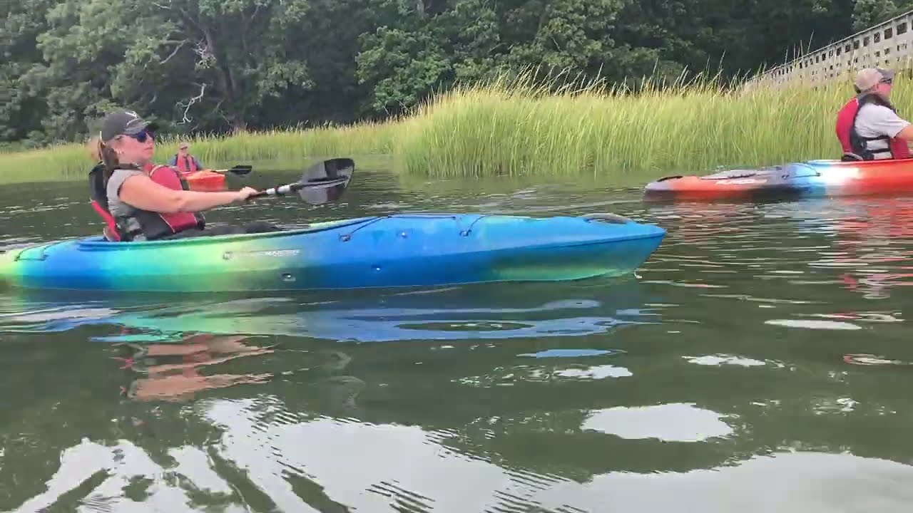 kayaking under eel creek bridge