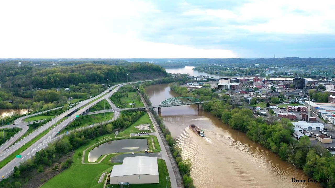 HYPERLAPSE of the OHIO and LITTLE KANAWHA RIVER filmed with MAVIC 2 PRO
