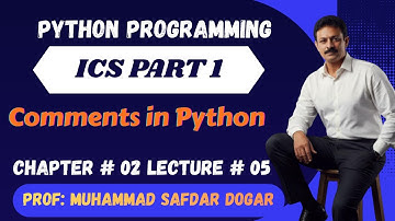 How to Use Comments in Python |Types of Comments in Python | Simple Explanation with Examples | 05