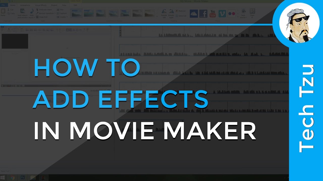 How to add Effects in Movie Maker - youtube