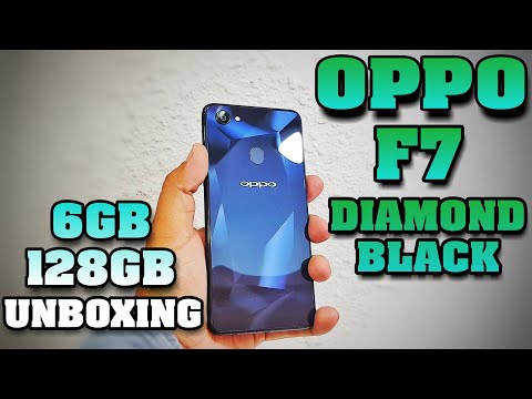 Oppo F7 Unboxing Diamond Cut Black Edition 6gb/128gb