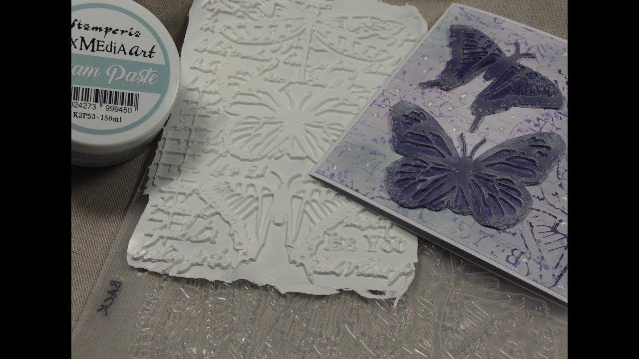 Stamperia Cream Paste Mould Card - A Coffee Break Tutorial!