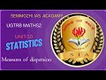 UT 10- STATISTICS &amp;PROBABILITY -Measures of Dispersion (Class 4)- UG TRB Maths 2