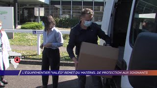 Yvelines | L’équipementier ” Valéo ” remet du matériel de protection aux soignants