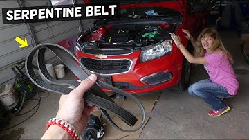 CHEVROLET CRUZE SERPENTINE BELT REMOVAL REPLACEMENT DIAGRAM  CHEVY SONIC BELT
