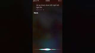 Famous Konami code Siri Easter egg Profile