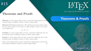 LaTeX #15 - Theorems, Collararies, Lemmas and Proofs