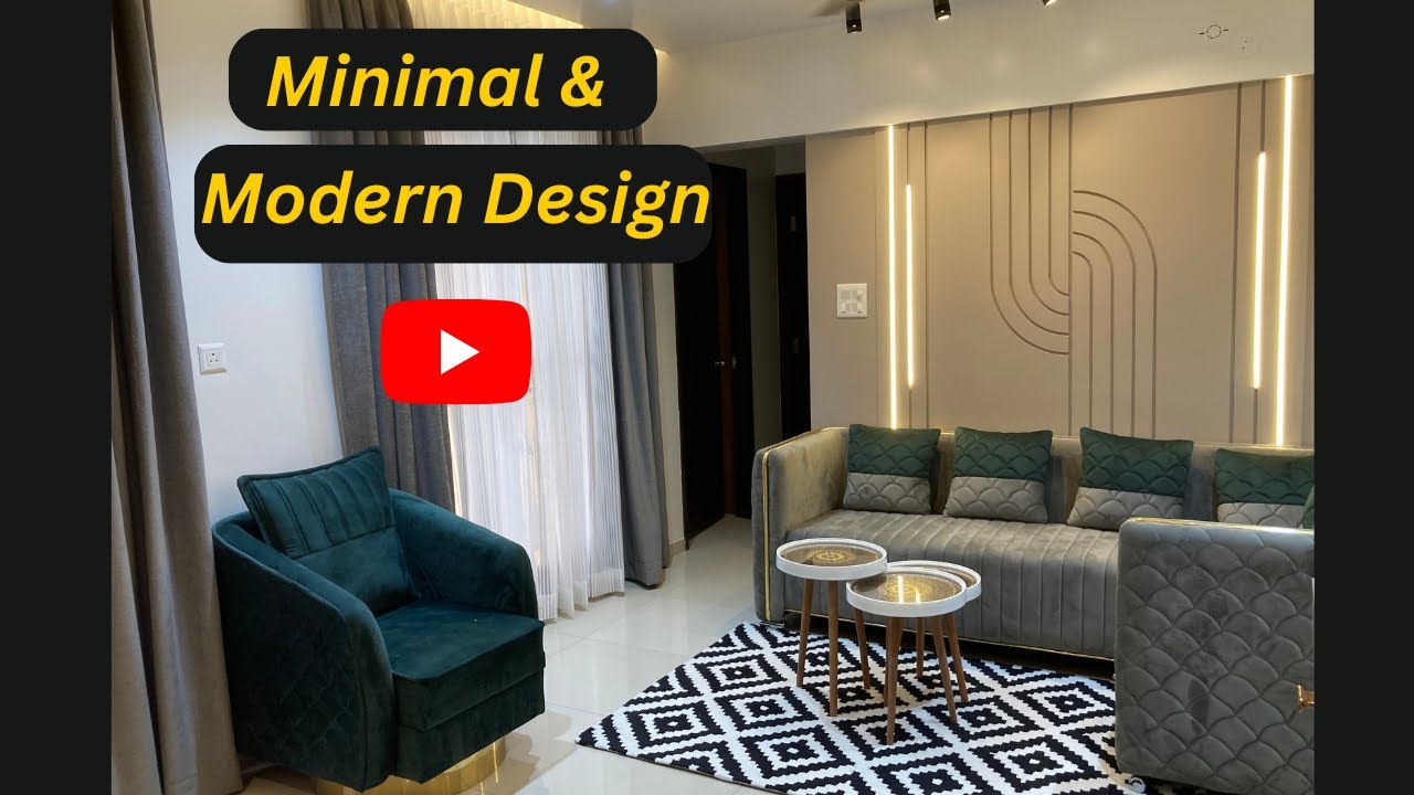 Minimal & Modern Design | 2BHK Home Interior Design | Interior Design ...