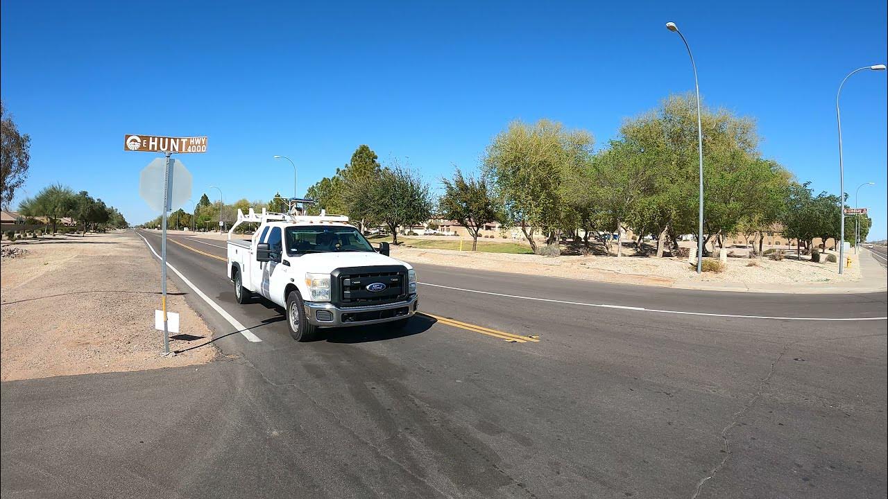 Hunt Highway from Lindsay Rd, Chandler to Arizona State Route 587, Gila