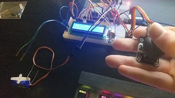 Arduino Servo controlled by joystick and an interface on an LCD without I2C