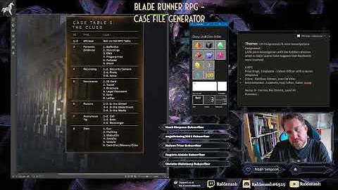 Blade Runner RPG (Alpha!) - Case File Generator: Is it useful?