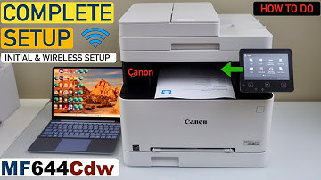 Canon ImageClass MF644Cdw Setup, Wireless Setup, Load Paper, Alignment, Install In Windows Laptop.