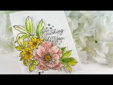 Easy Water Colour Technique With Large Florals