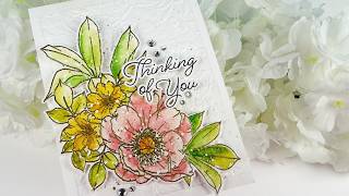 Easy Water Colour Technique With Large Florals