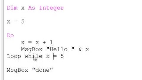 20. Introduction to Programming with VBA - The Do Loop Construct