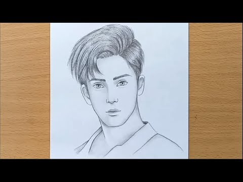 Boy Face Pencil Sketch How To Draw A Boy Step By Step Youtube