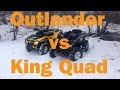 Can-Am Outlander 650 vs Suzuki Kingquad 750 Steep Hill Climb