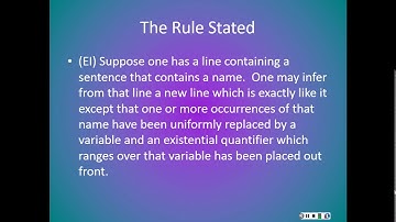 Week 11: Existential Quantifier Rules Part I
